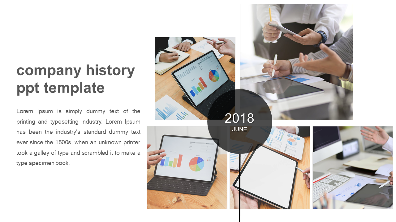 company history ppt template